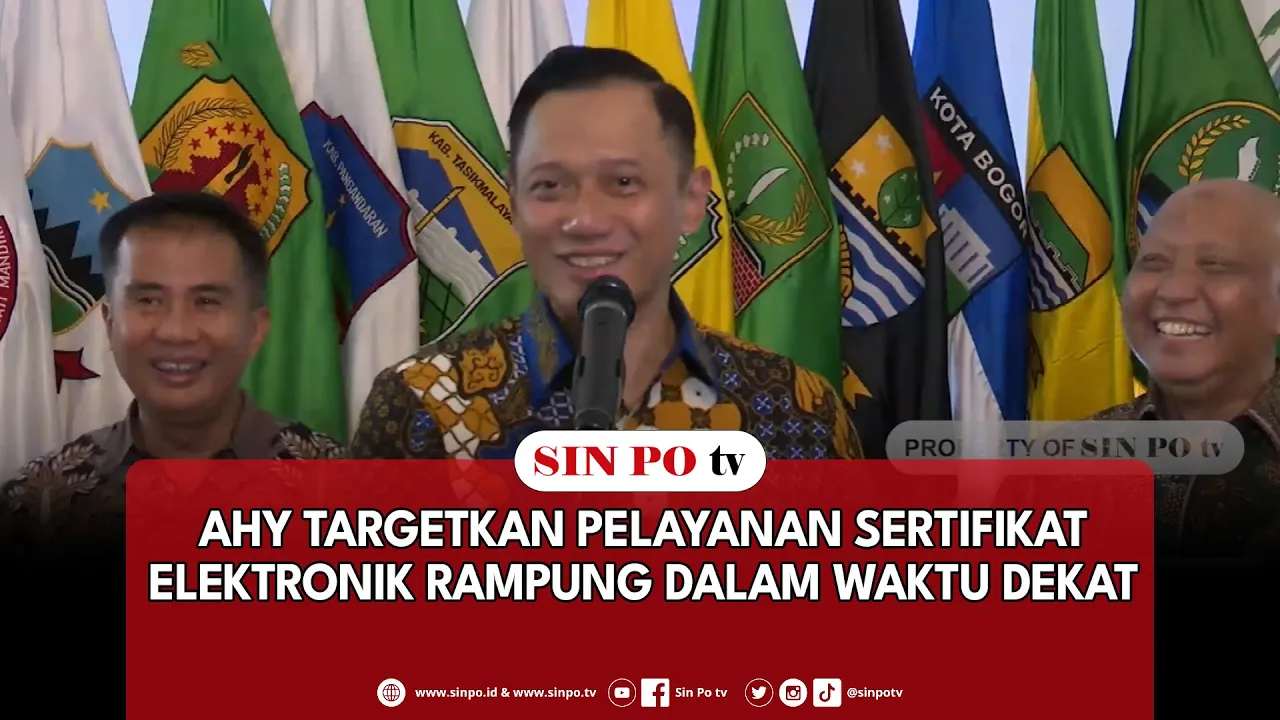 AHY Targetkan Pelayanan Sertifikat Elektronik Rampung Dalam Waktu Dekat