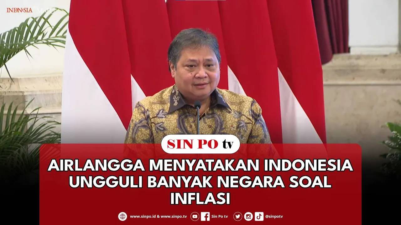 Airlangga Menyatakan Indonesia Ungguli Banyak Negara Soal Inflasi