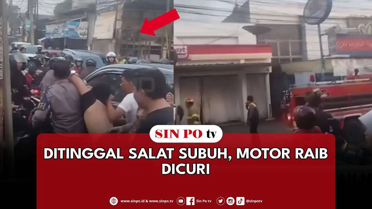 Apes, Maling Terjebak Di Sebuah Minimarket Yang Terbakar