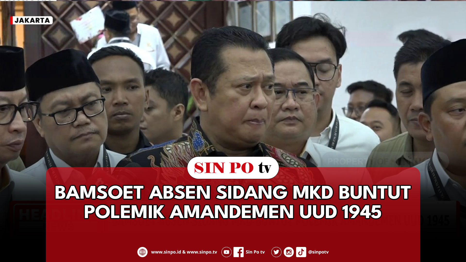 Bamsoet Absen Sidang Mkd Buntut Polemik Amandemen UUD 1945