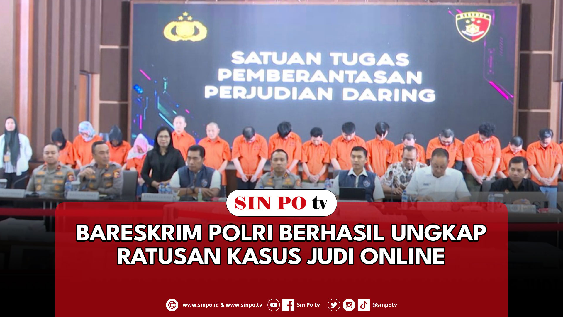 Bareskrim Polri Berhasil Ungkap Ratusan Kasus Judi Online