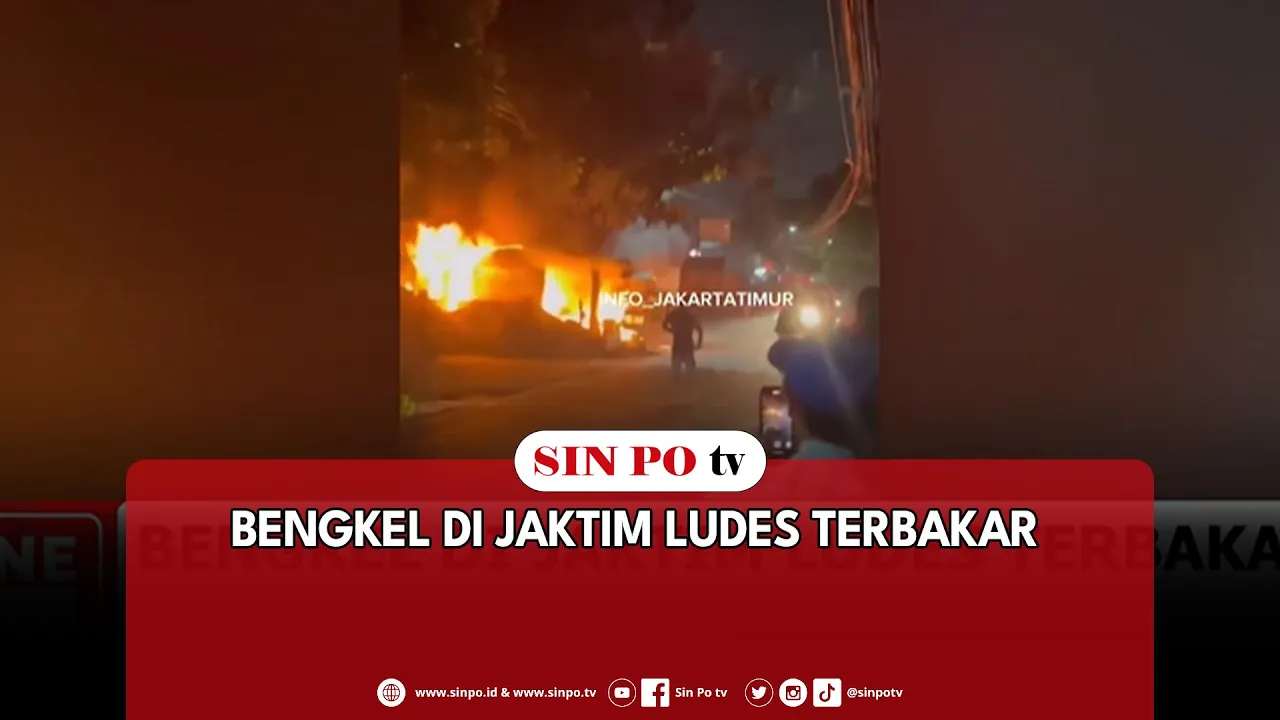 Bengkel Di Jaktim Ludes Terbakar