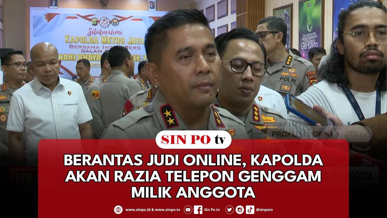 Berantas Judi Online, Kapolda Akan Razia Telepon Genggam Milik Anggota