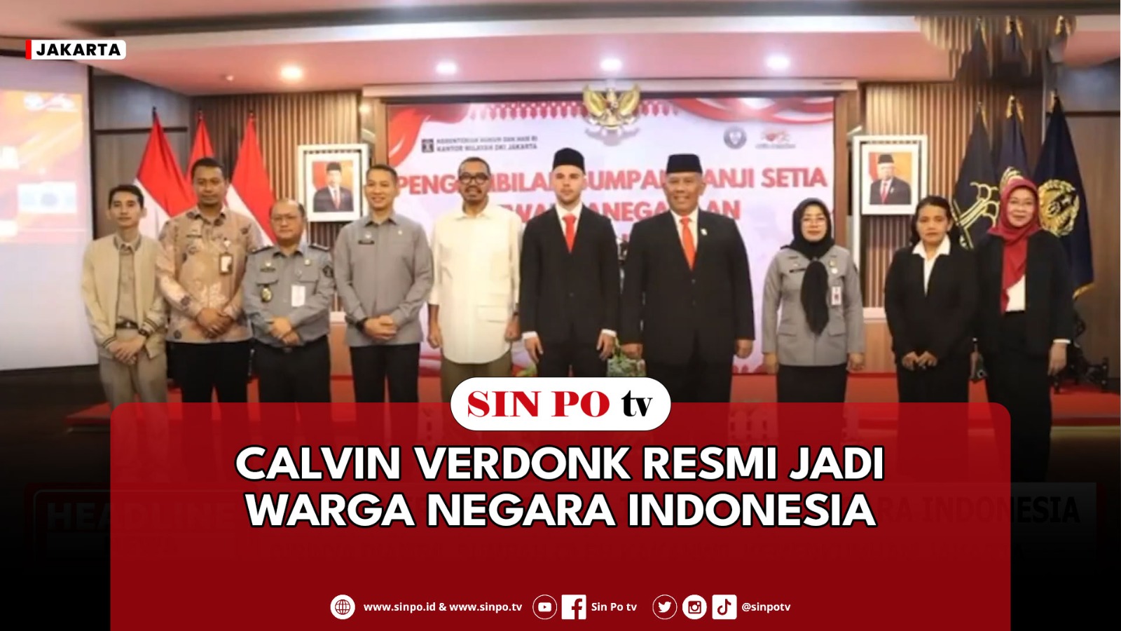 Calvin Verdonk Resmi Jadi Warga Negara Indonesia