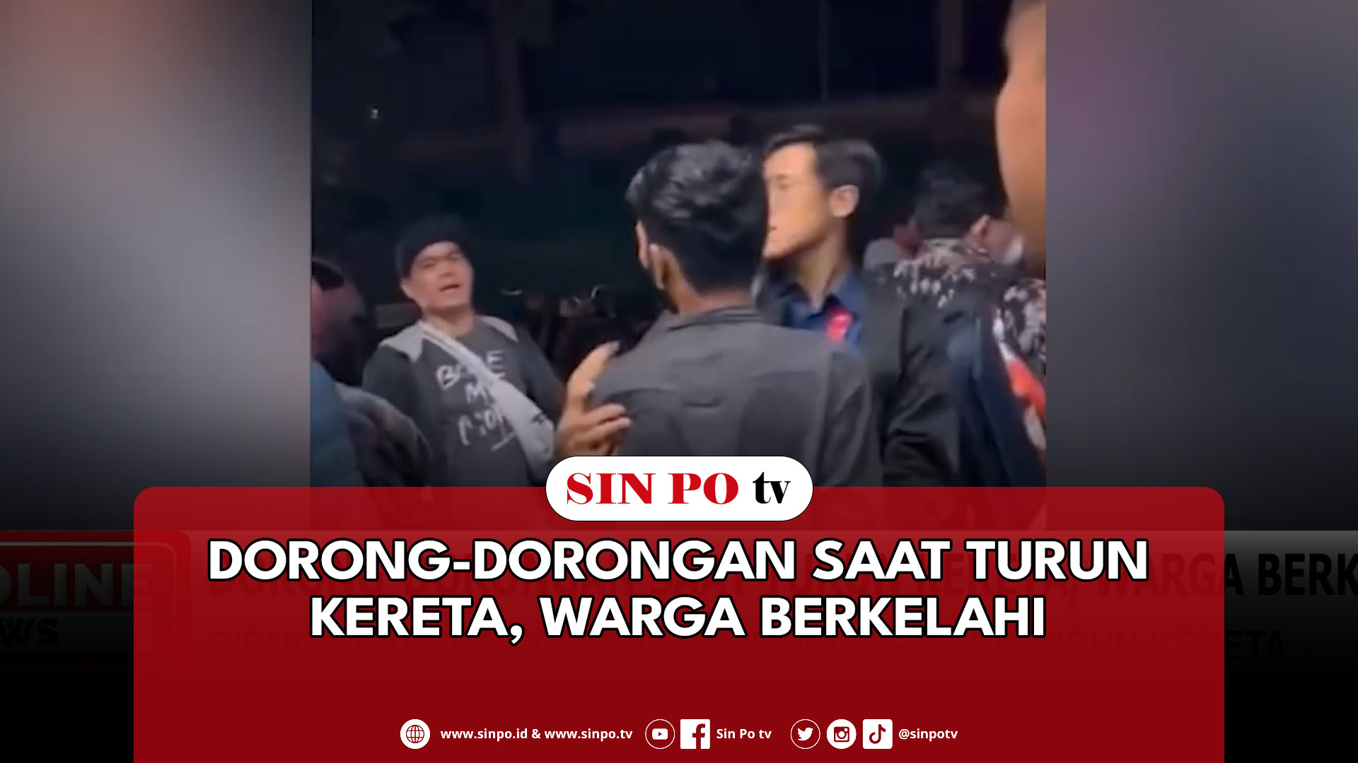 Dorong-Dorongan Saat Turun Kereta, Warga Berkelahi