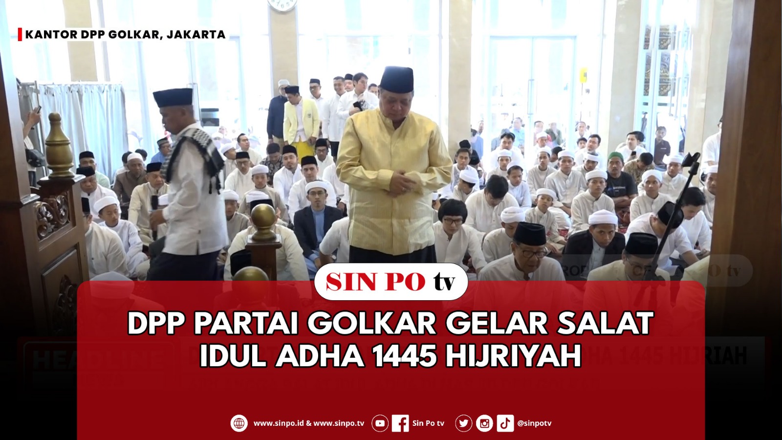DPP Partai Golkar Gelar Salat Idul Adha 1445 Hijriyah