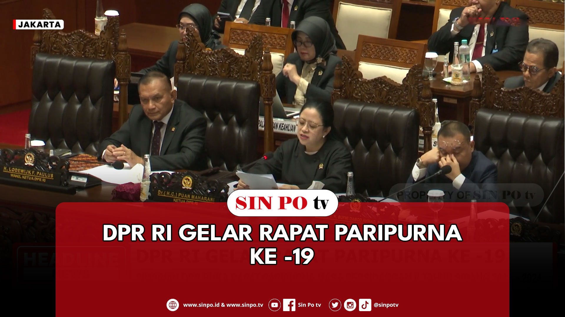 DPR RI Gelar Rapat Paripurna Ke -19