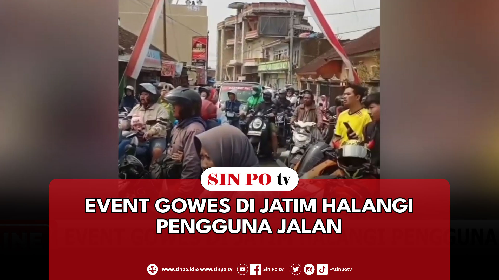 Event Gowes Di Jatim Halangi Pengguna Jalan