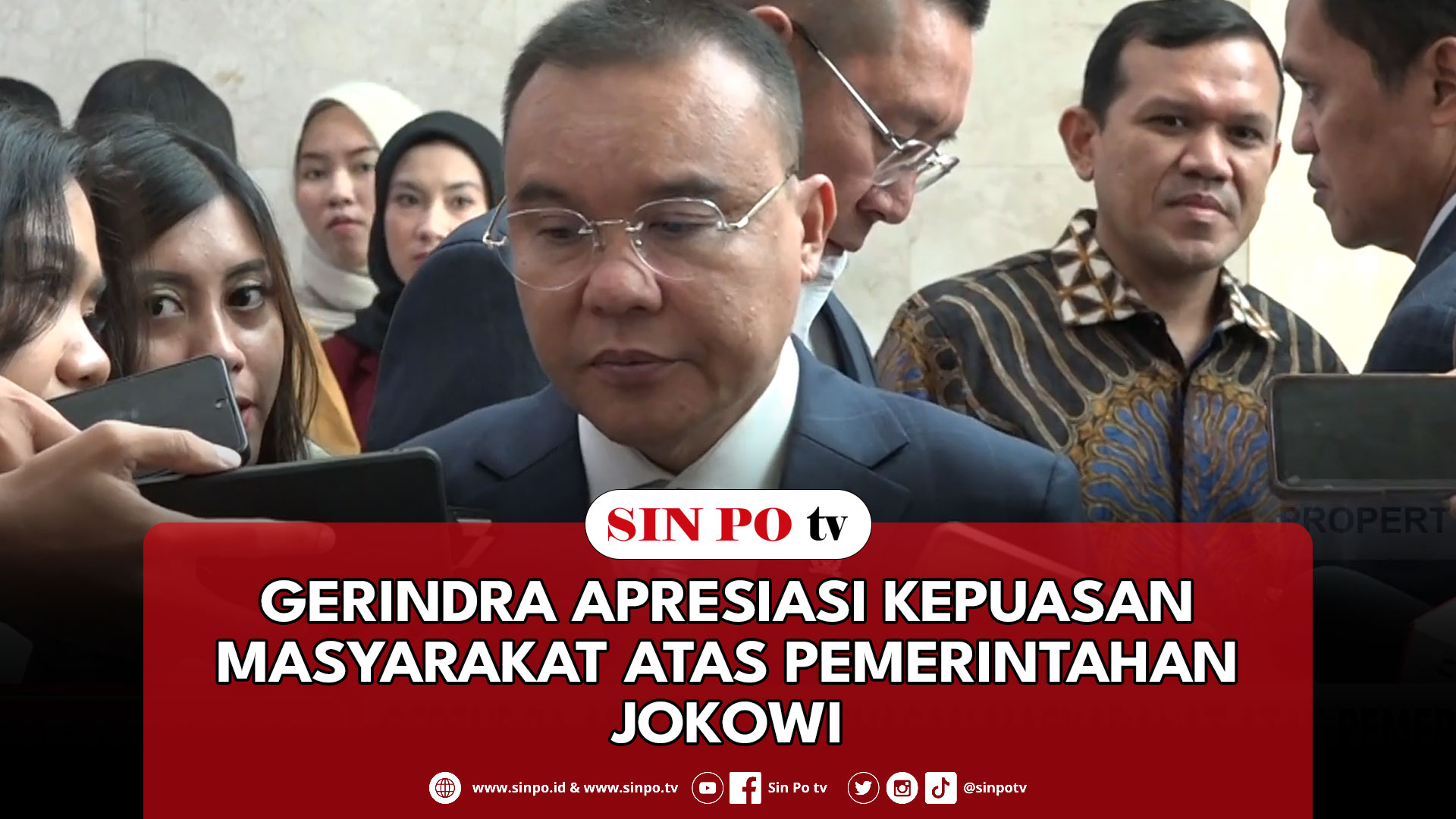 Gerindra Apresiasi Kepuasan Masyarakat Atas Pemerintahan Jokowi