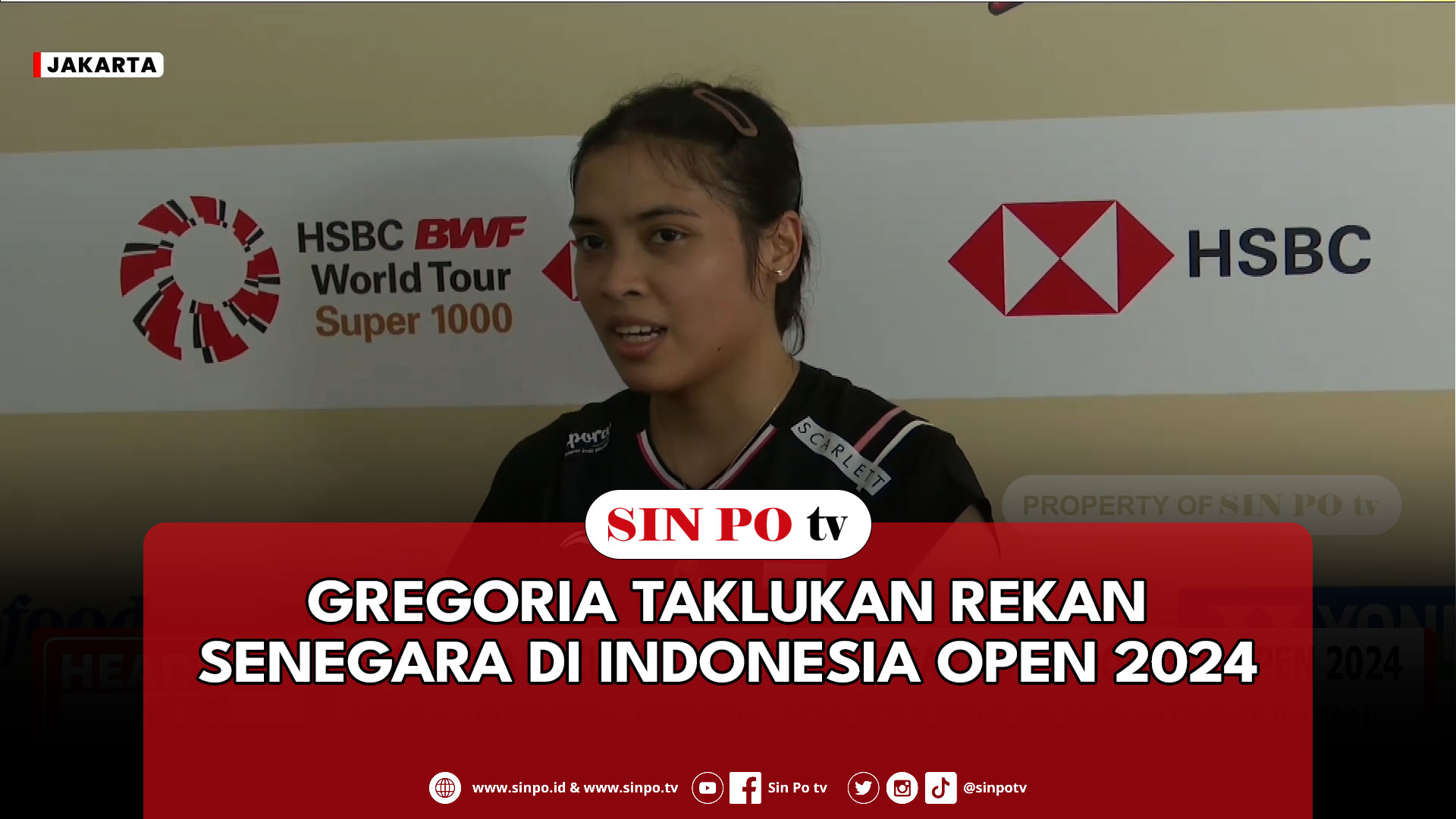 Gregoria Taklukan Rekan Senegara Di Indonesia Open 2024