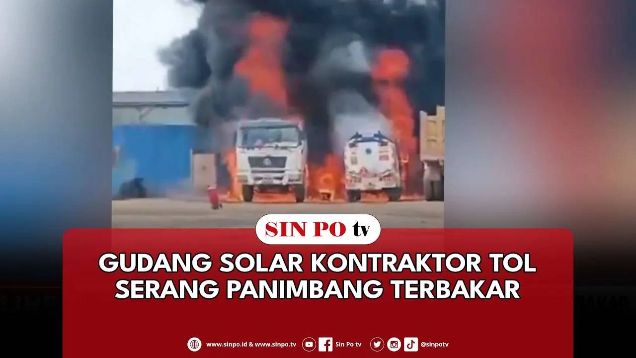 Gudang Solar Kontraktor Tol Serang Panimbang Terbakar