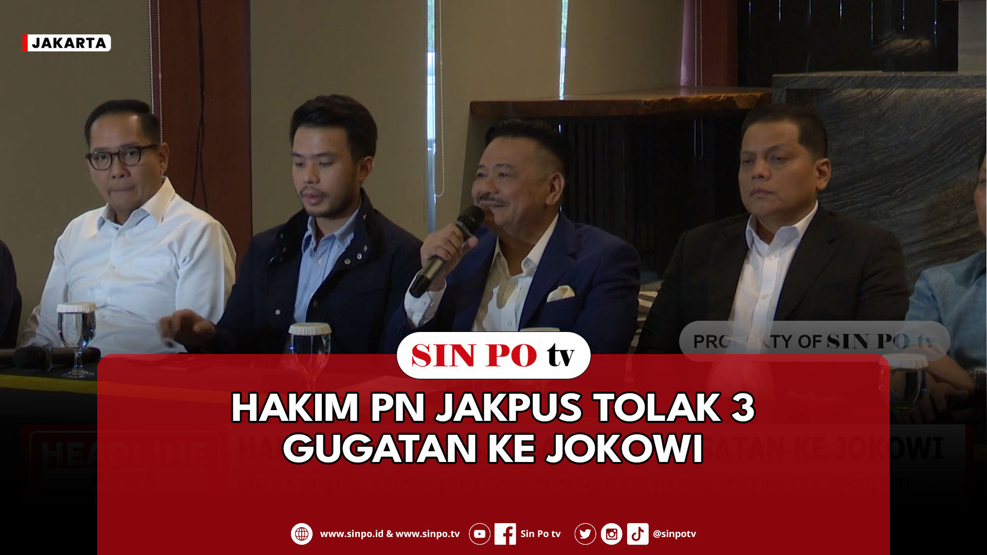 Hakim PN Jakpus Tolak 3 Gugatan ke Jokowi