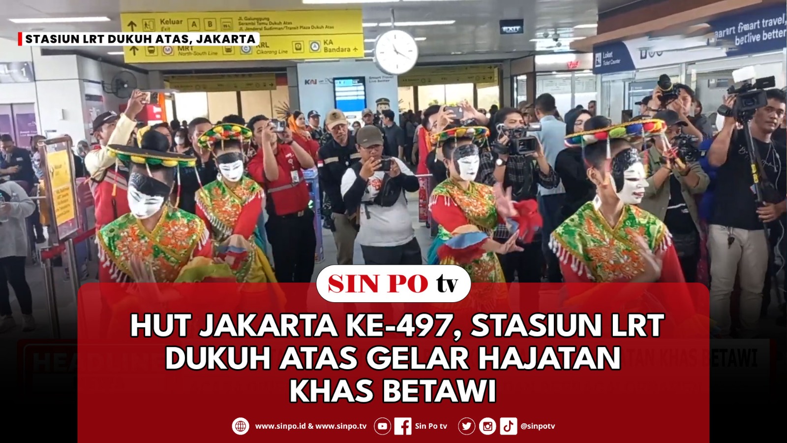 HUT Jakarta Ke-497, Stasiun LRT Dukuh Atas Gelar Hajatan Khas Betawi