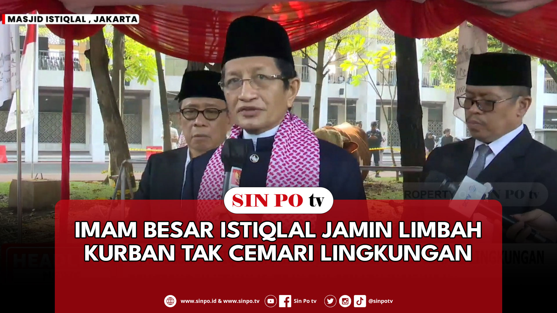 Imam Besar Istiqlal Jamin Limbah Kurban Tak Cemari Lingkungan