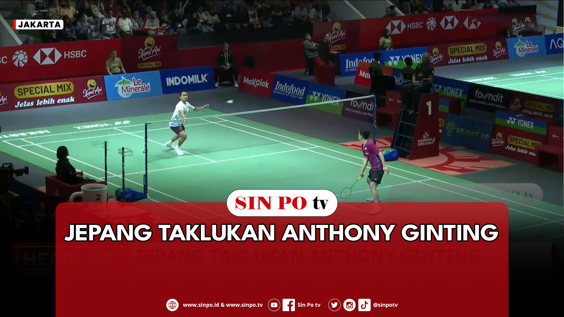 Jepang Taklukan Anthony Ginting