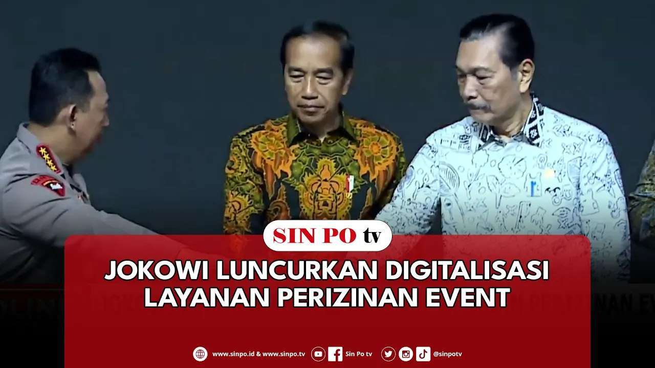 Jokowi Luncurkan Digitalisasi Layanan Perizinan Event