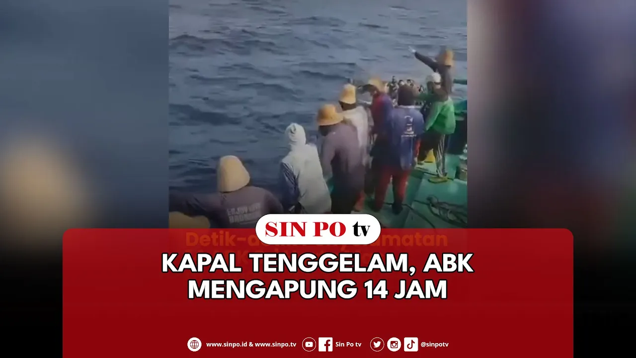 Kapal Tenggelam, ABK Mengapung 14 Jam