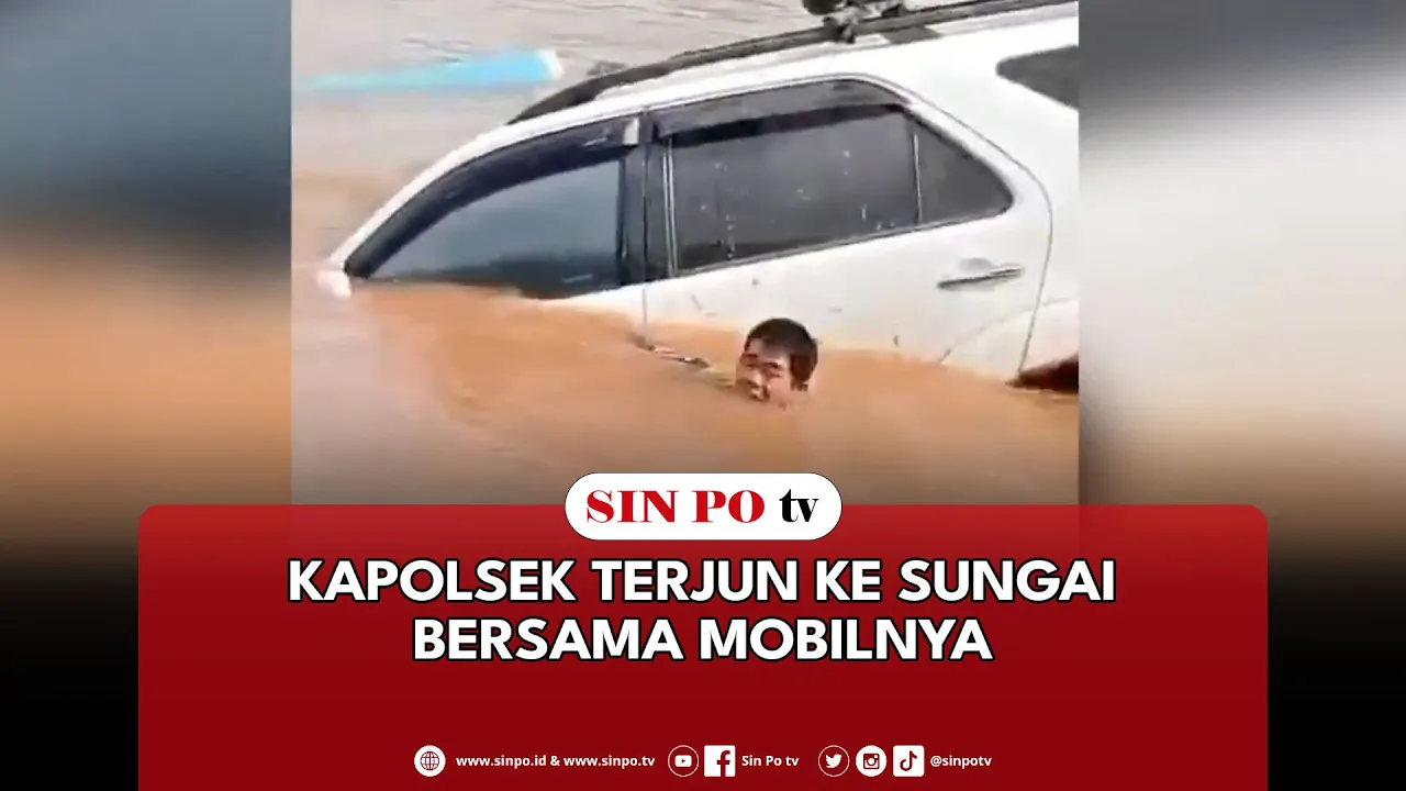 Kapolsek Terjun Ke Sungai Bersama Mobilnya