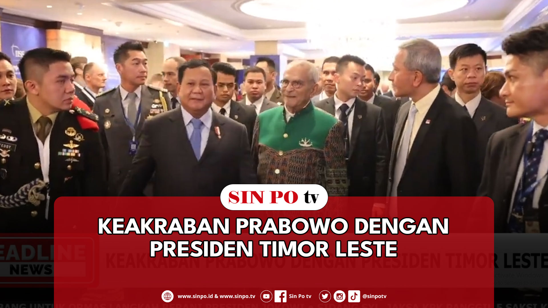 Keakraban Prabowo Dengan Presiden Timor Leste
