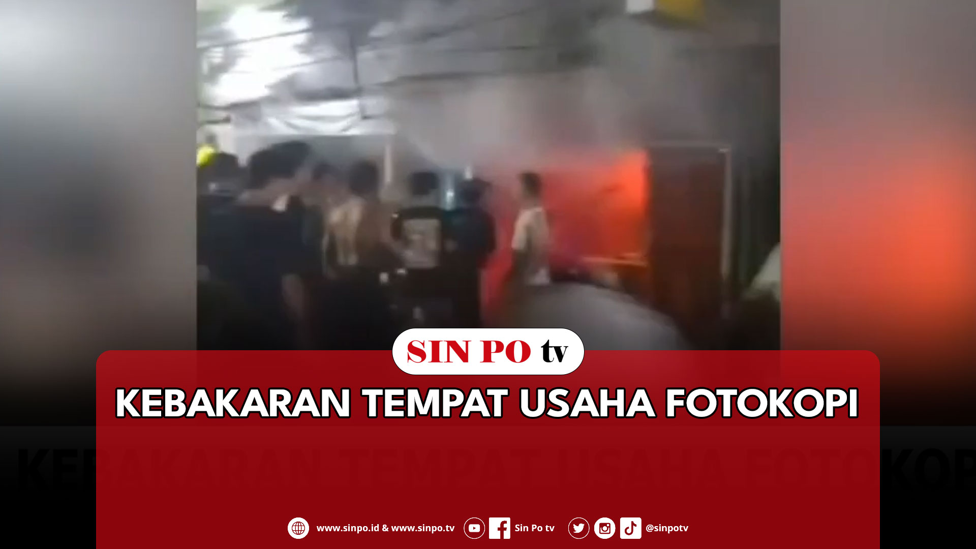 Kebakaran Tempat Usaha Fotokopi