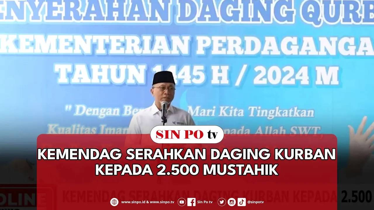 Kemendag Serahkan Daging Kurban Kepada 2.500 Mustahik