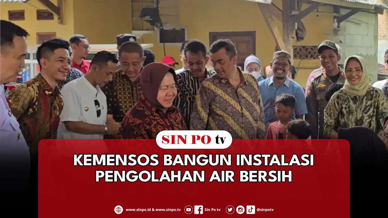 Kemensos Bangun Instalasi Pengolahan Air Bersih