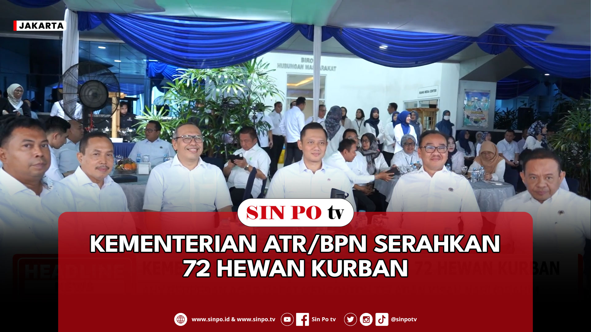 Kementerian ATR/BPN Serahkan 72 Hewan Kurban