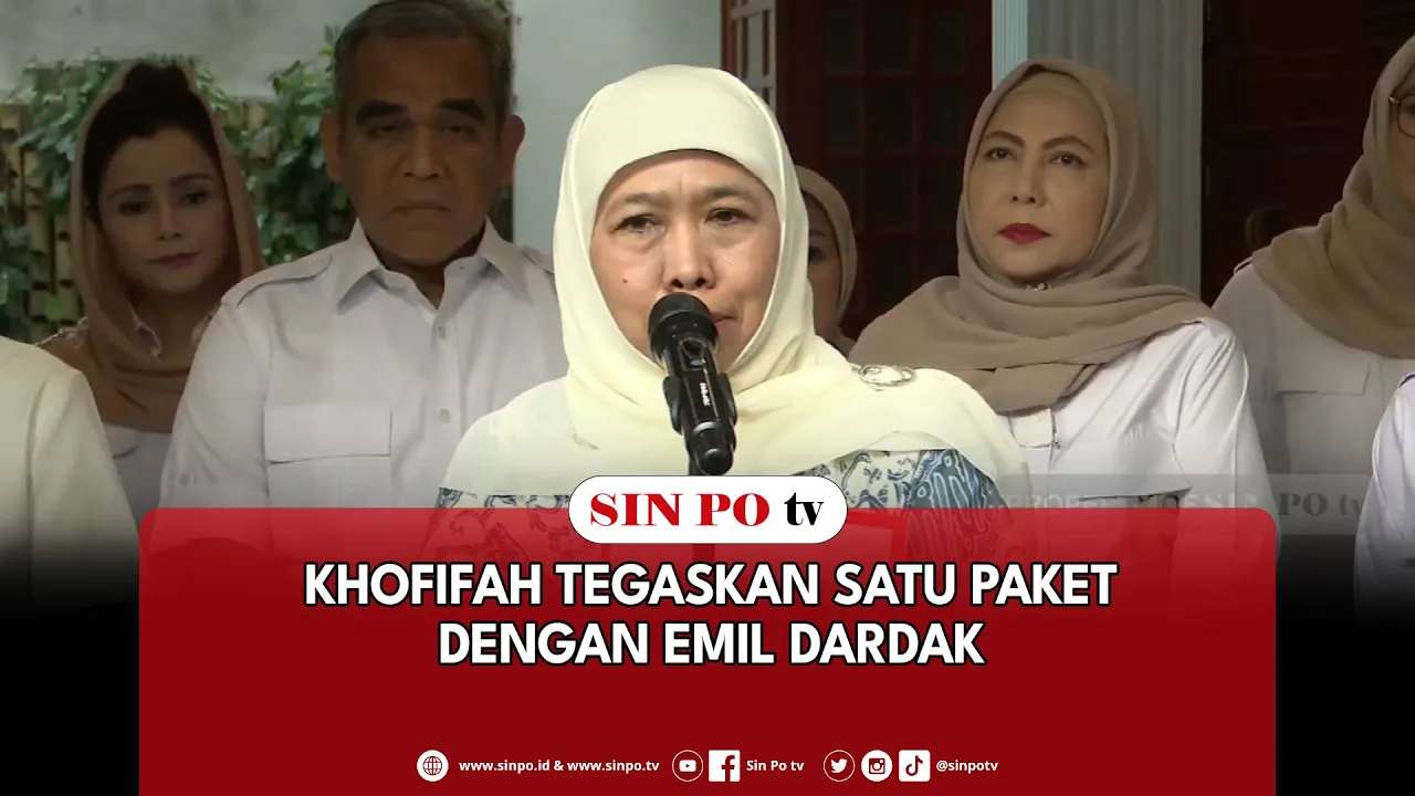 Khofifah Tegaskan Satu Paket Dengan Emil Dardak