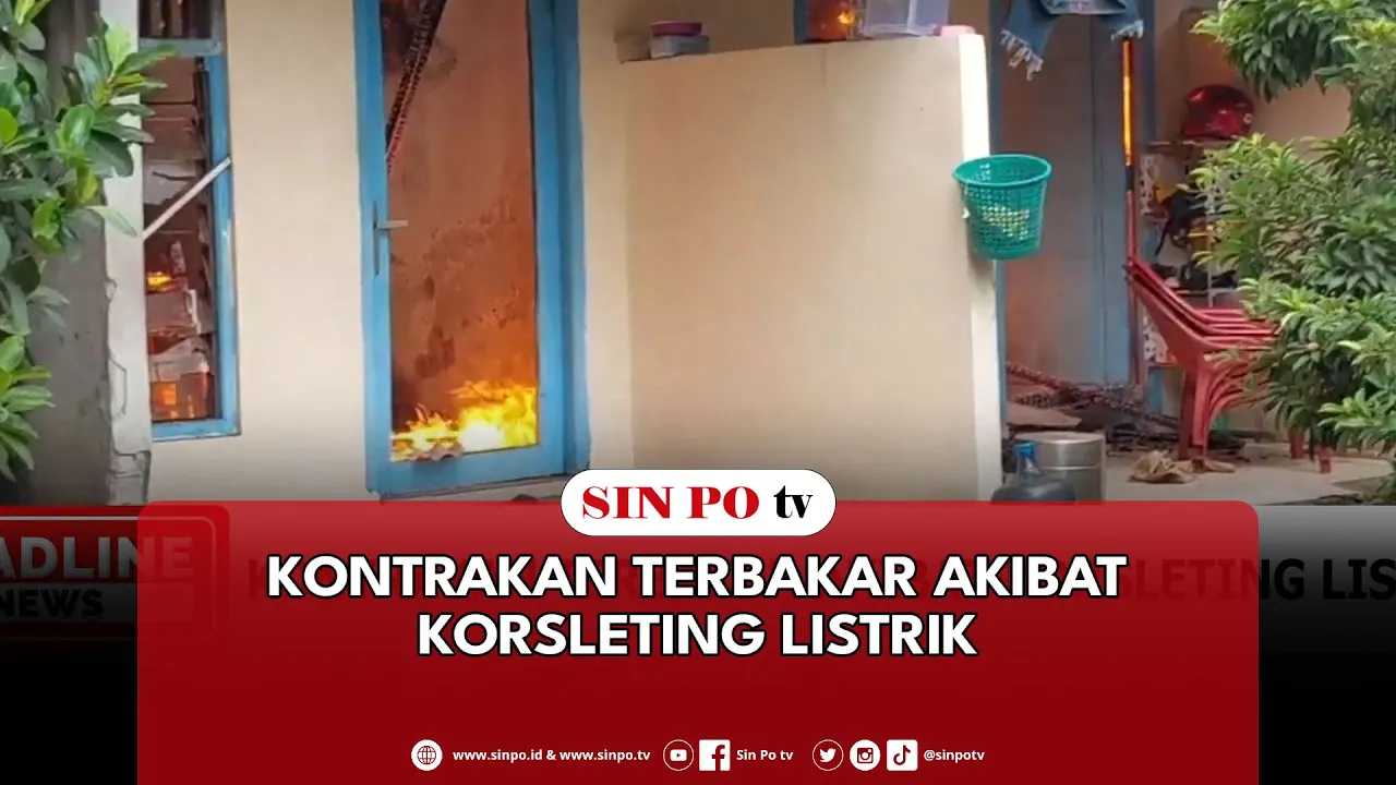 Kontrakan Terbakar Akibat Korsleting Listrik