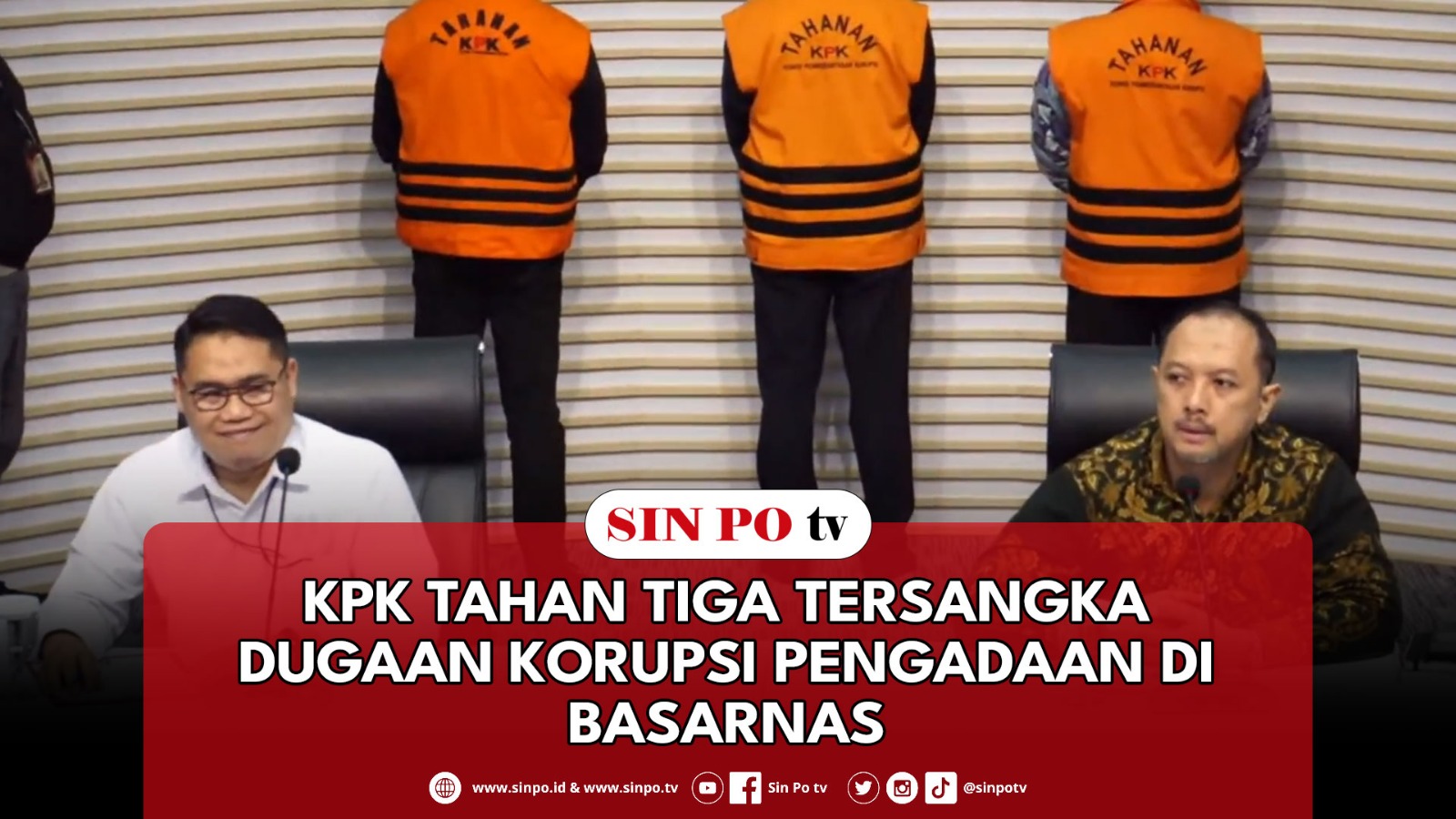 KPK Tahan Tiga Tersangka Dugaan Korupsi Pengadaan Di Basarnas