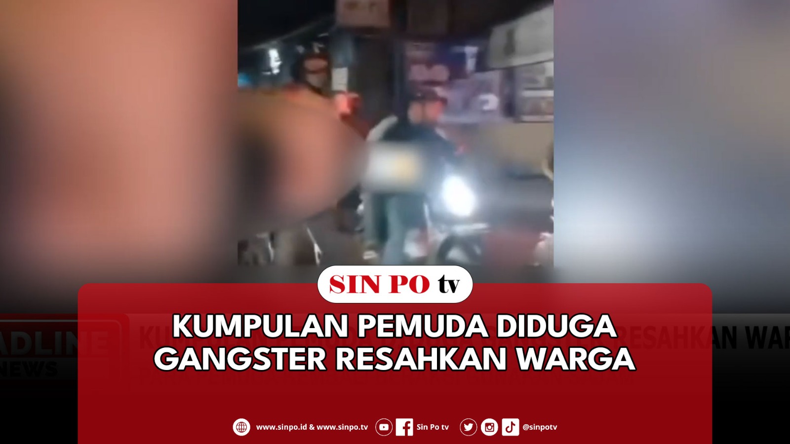 Kumpulan Pemuda Diduga Gangster Resahkan Warga