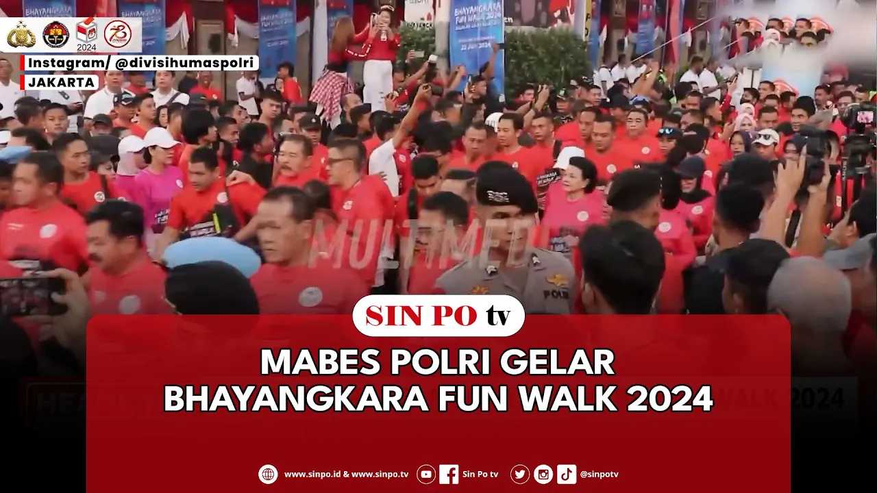 Mabes Polri Gelar Bhayangkara Fun Walk 2024