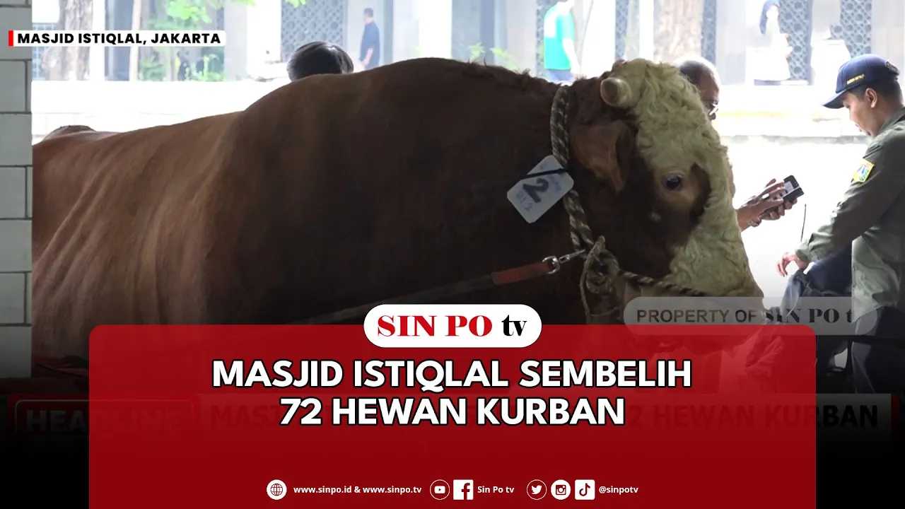 Masjid Istiqlal Sembelih 72 Hewan Kurban