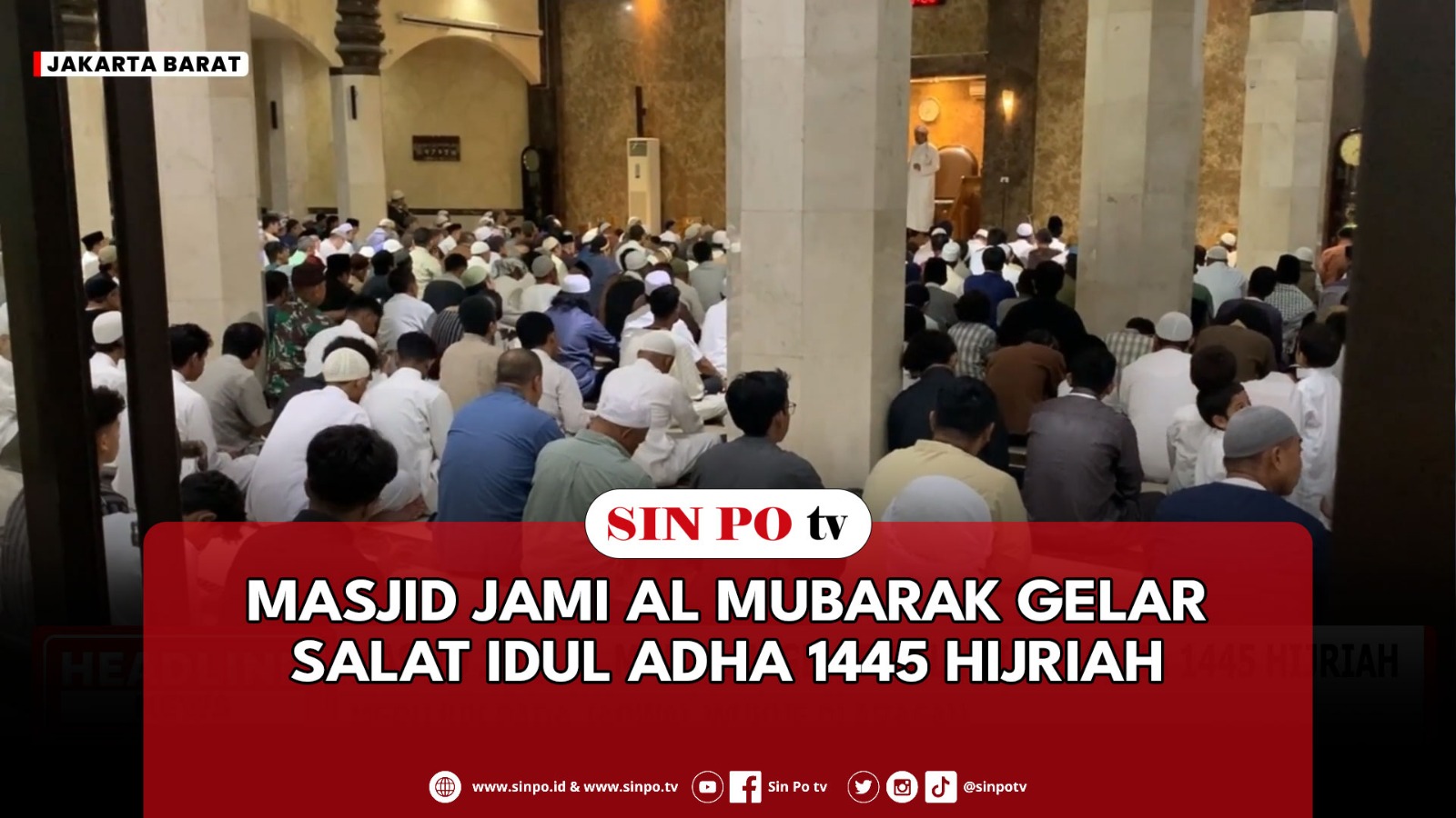 Masjid Jami Al Mubarak Gelar Salat Idul Adha 1445 Hijriah