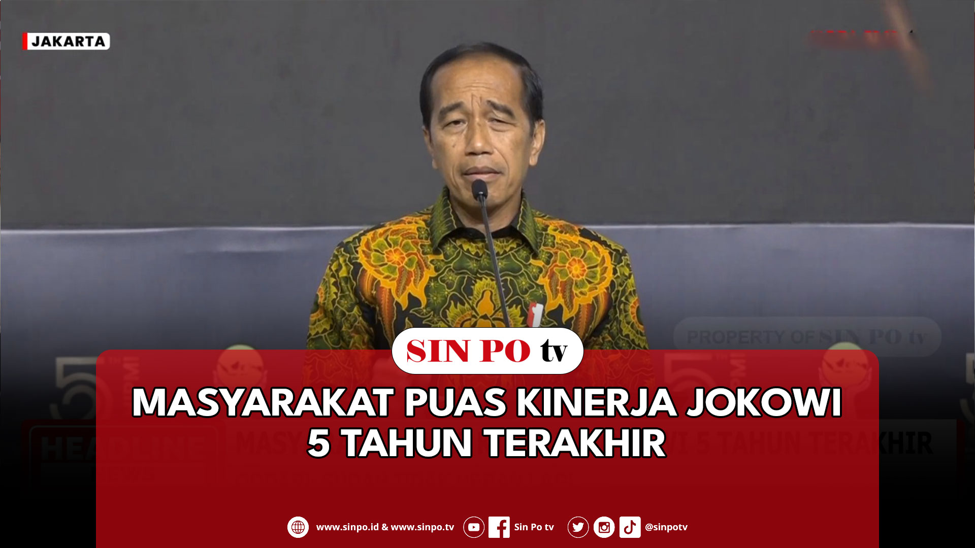 Masyarakat Puas Kinerja Jokowi 5 Tahun Terakhir
