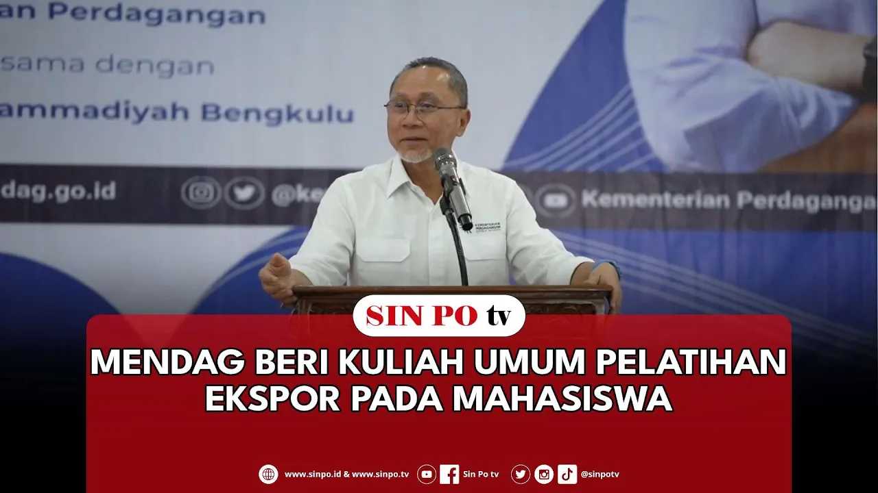Mendag Beri Kuliah Umum Pelatihan Ekspor Pada Mahasiswa