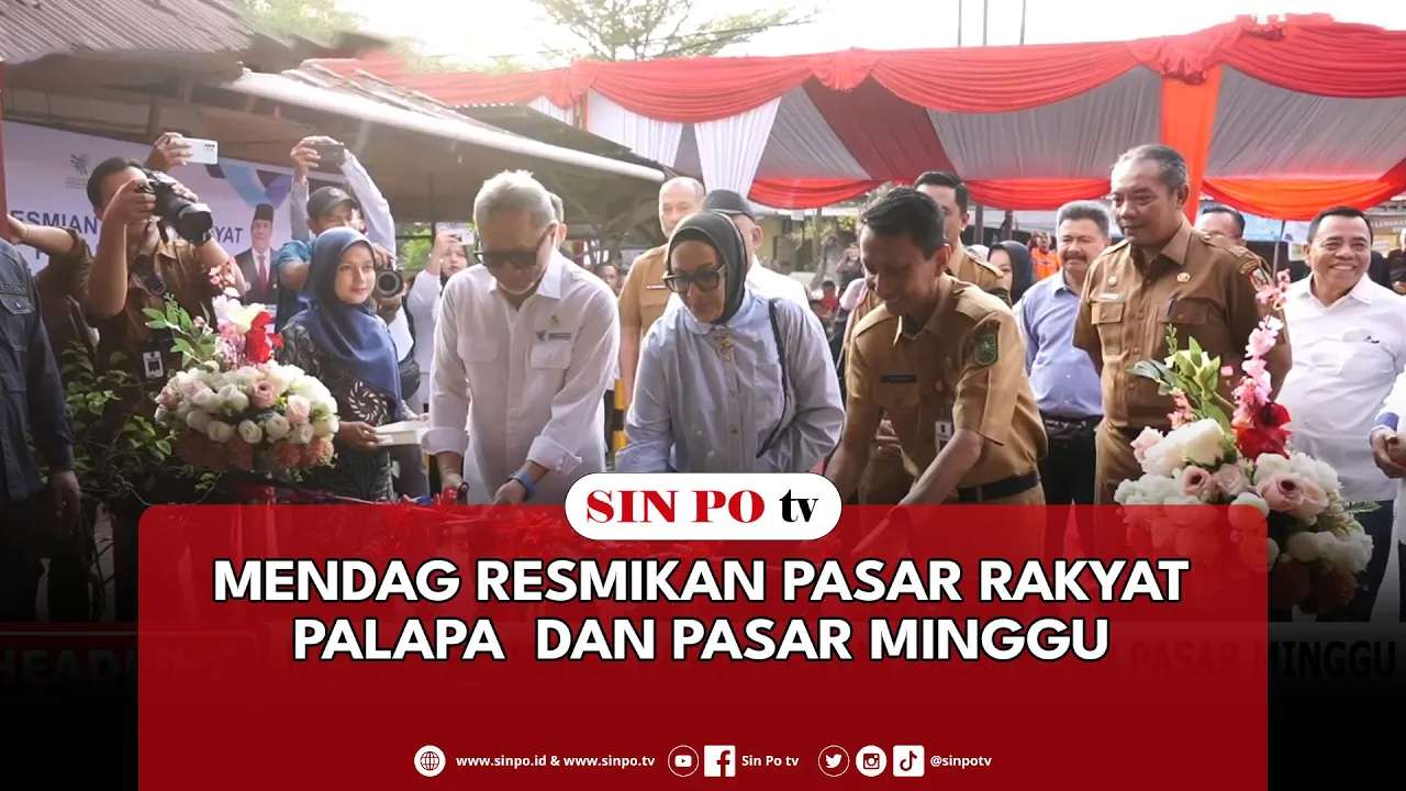 Mendag Resmikan Pasar Rakyat Palapa Dan Pasar Minggu