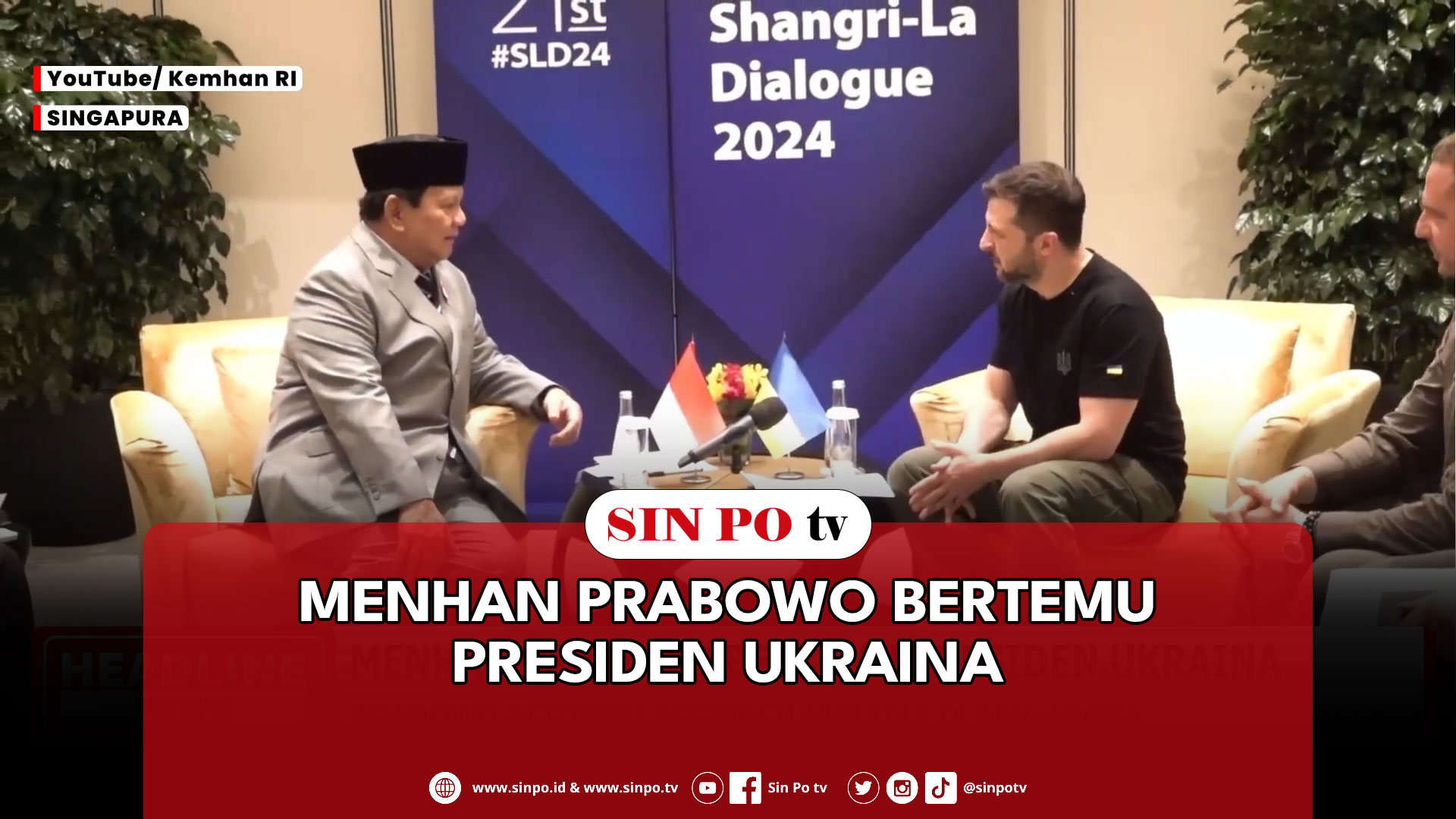 Menhan Prabowo Bertemu Presiden Ukraina
