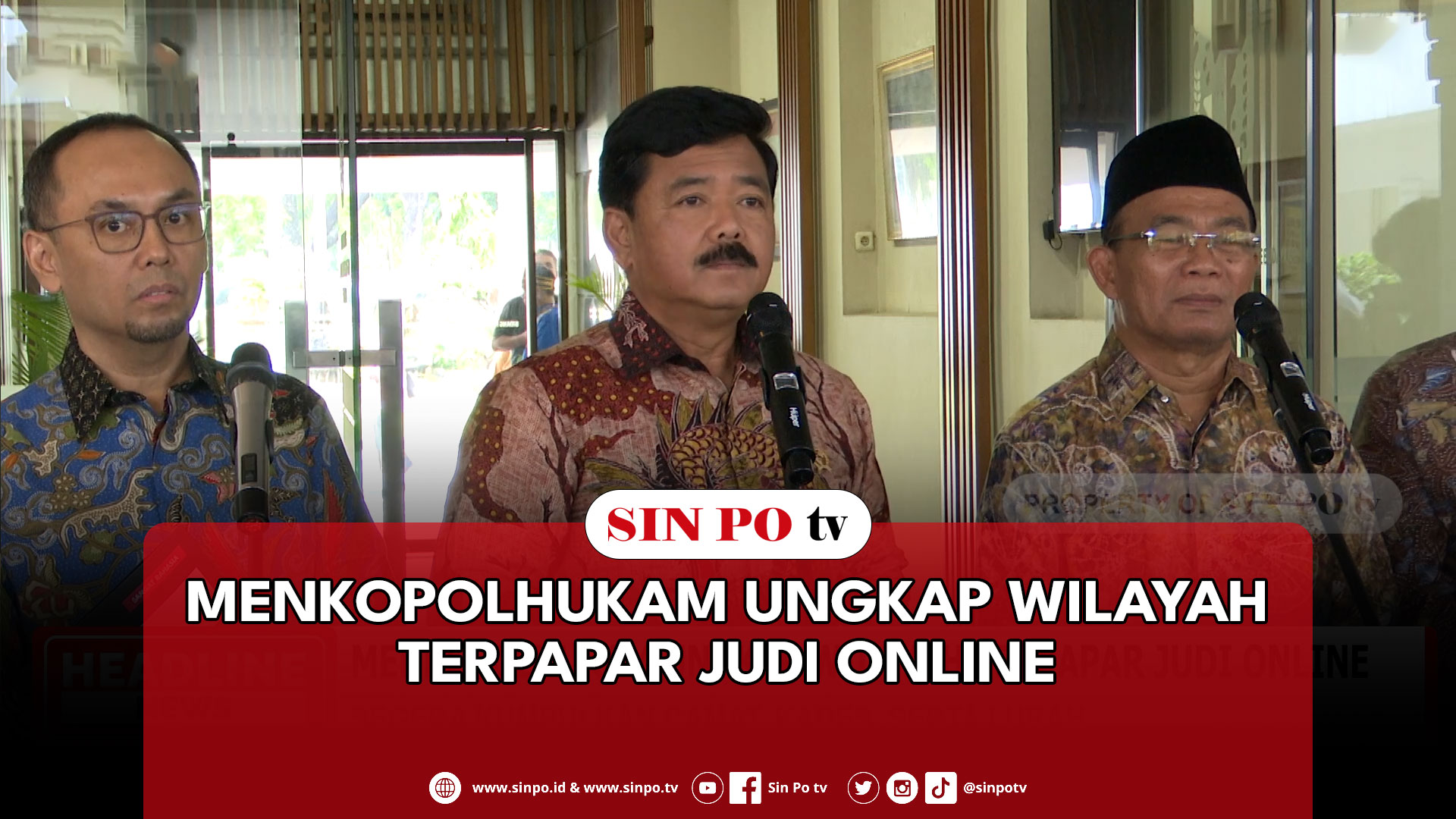 Menkopolhukam Ungkap Wilayah Terpapar Judi Online