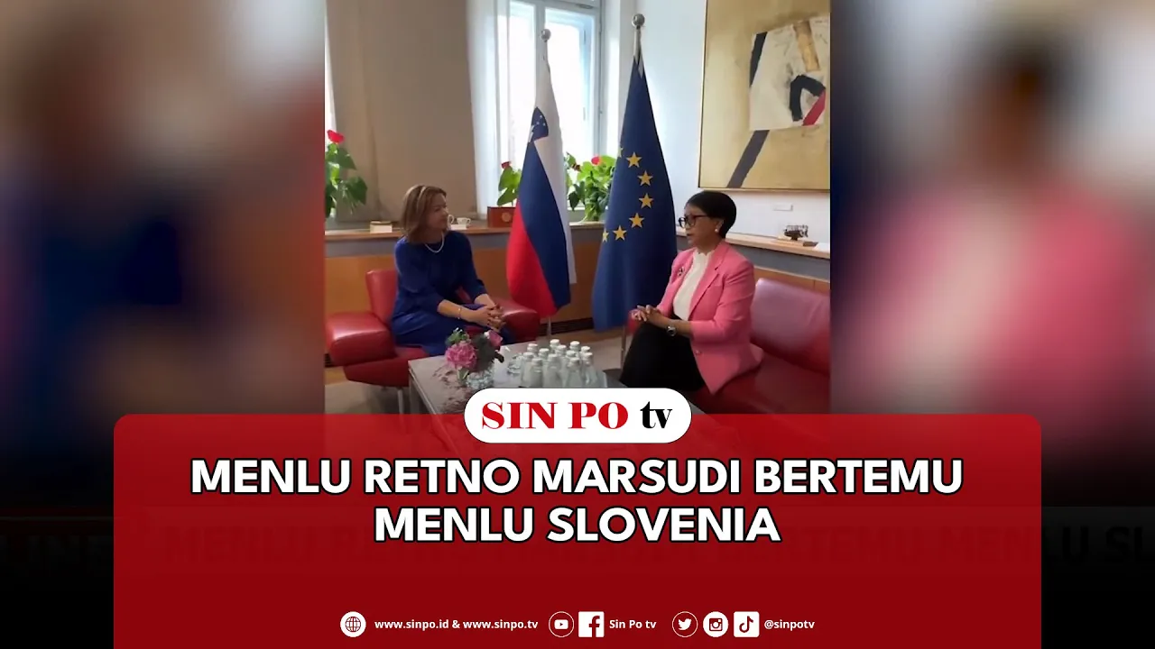 Menlu Retno Marsudi Bertemu Menlu Slovenia