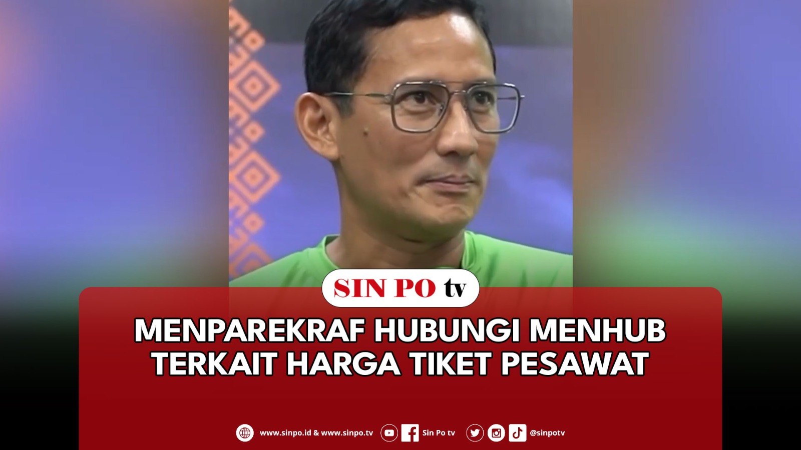 Menparekraf Hubungi Menhub Terkait Harga Tiket Pesawat