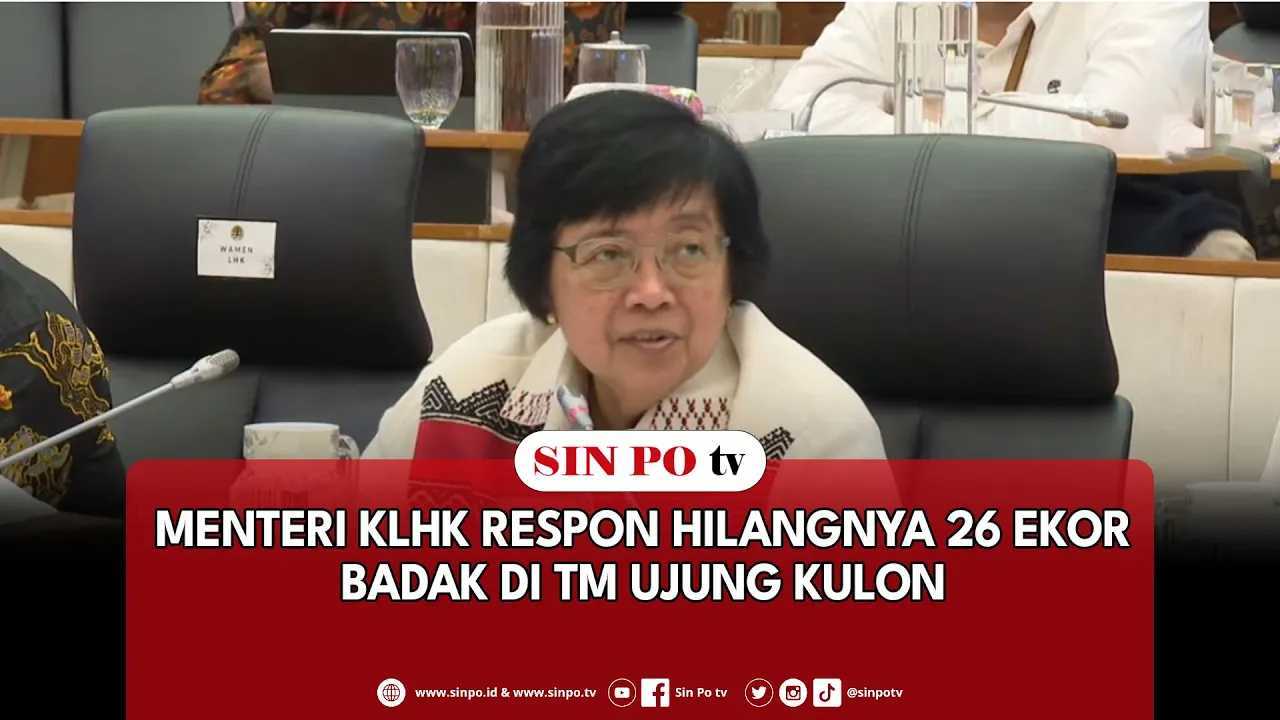 Menteri KLHK Respon Hilangnya 26 Ekor Badak Di TM Ujung Kulon