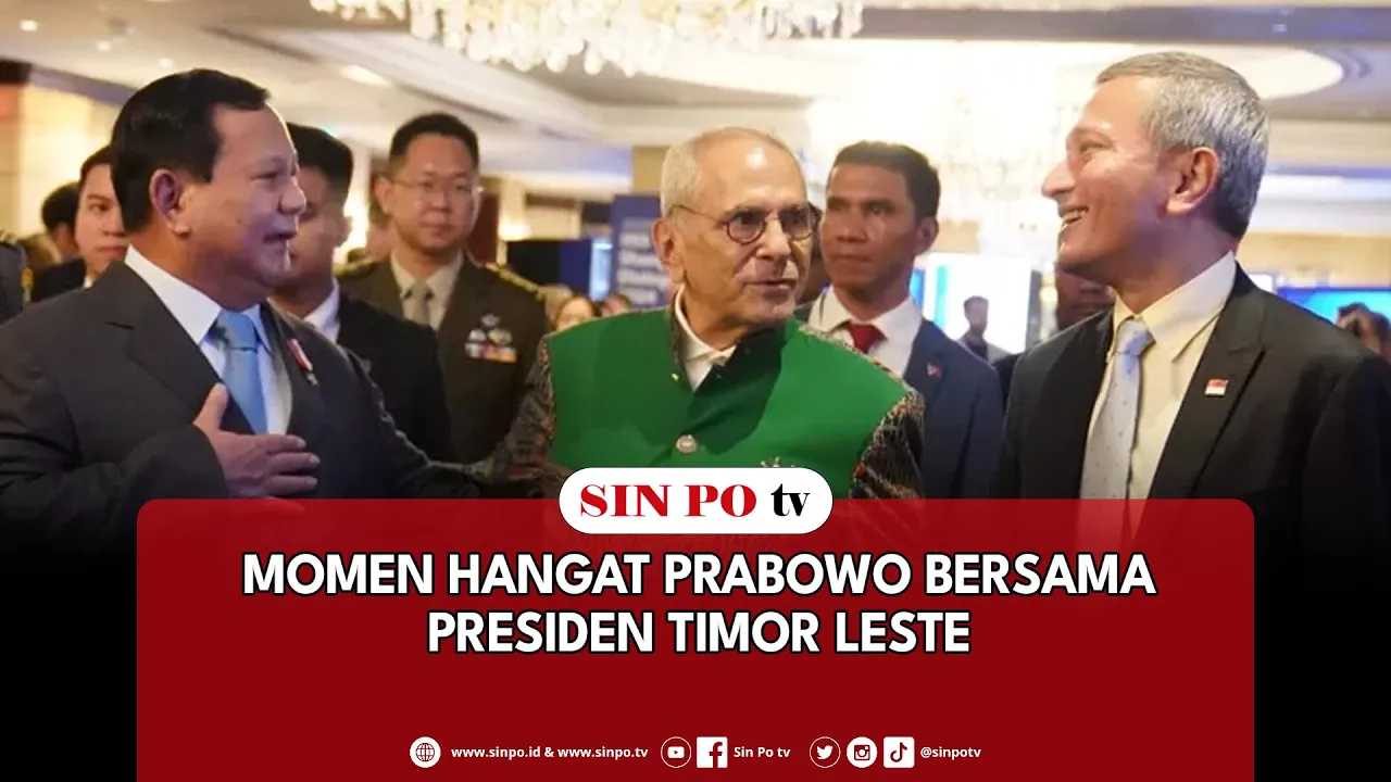 Momen Hangat Prabowo Bersama Presiden Timor Leste