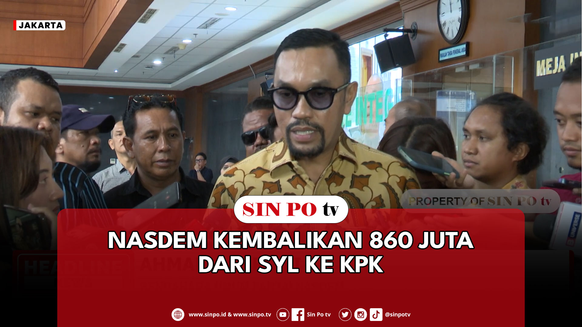 Nasdem Kembalikan 860 Juta Dari SYL Ke KPK