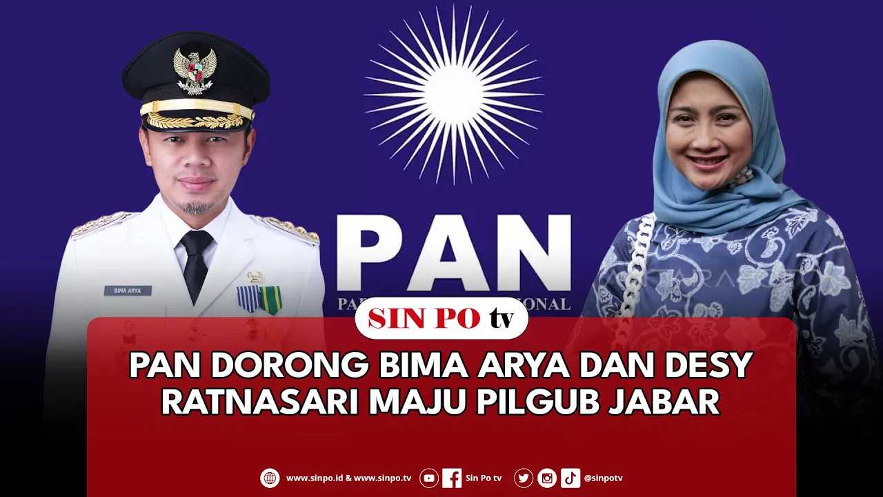 PAN Dorong Bima Arya Dan Desy Ratnasari Maju Pilgub Jabar