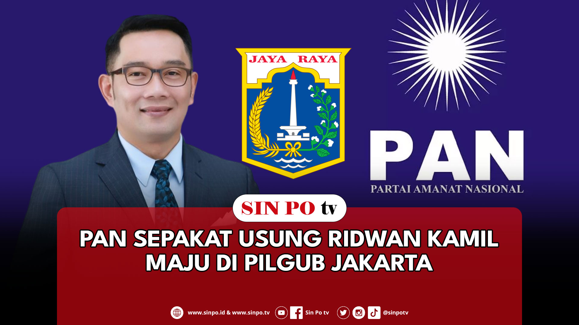 PAN Sepakat Usung Ridwan Kamil Maju Di Pilgub Jakarta
