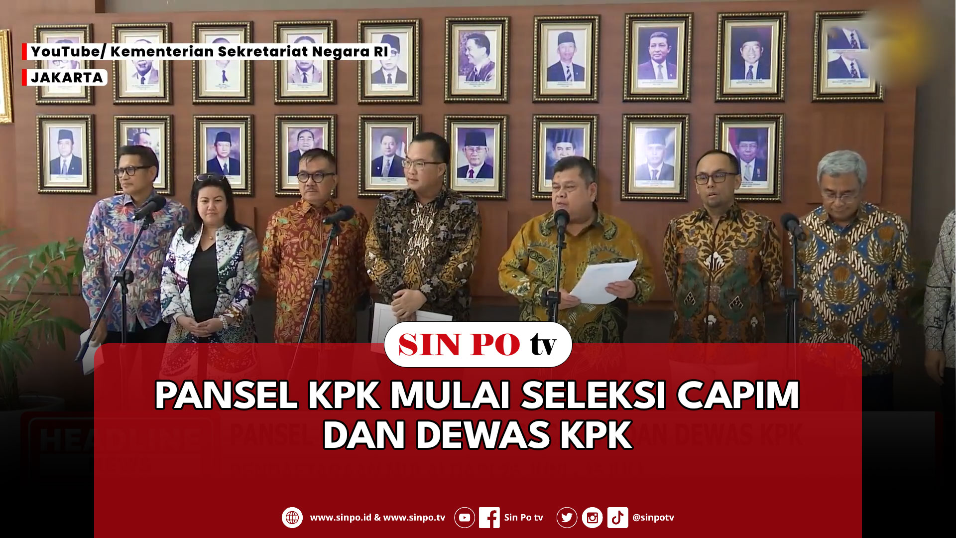 Pansel KPK Mulai Seleksi Capim DAN Dewas KPK