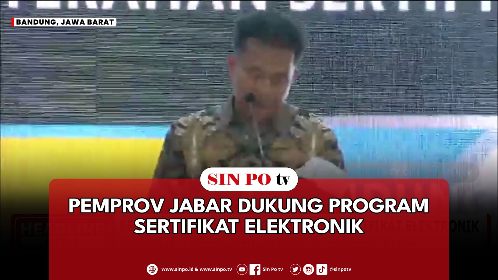 Pemprov Jabar Dukung Program Sertifikat Elektronik