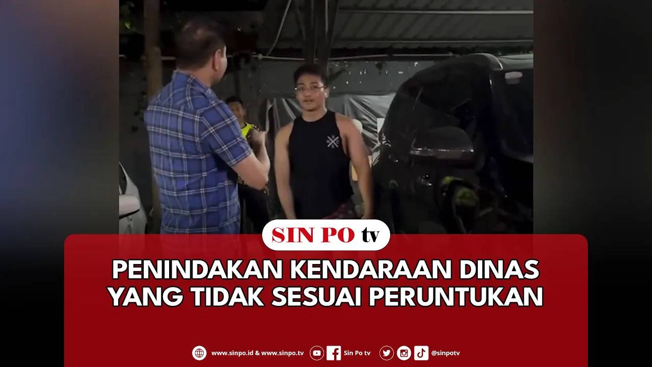 Penindakan Kendaraan Dinas Yang Tidak Sesuai Peruntukan