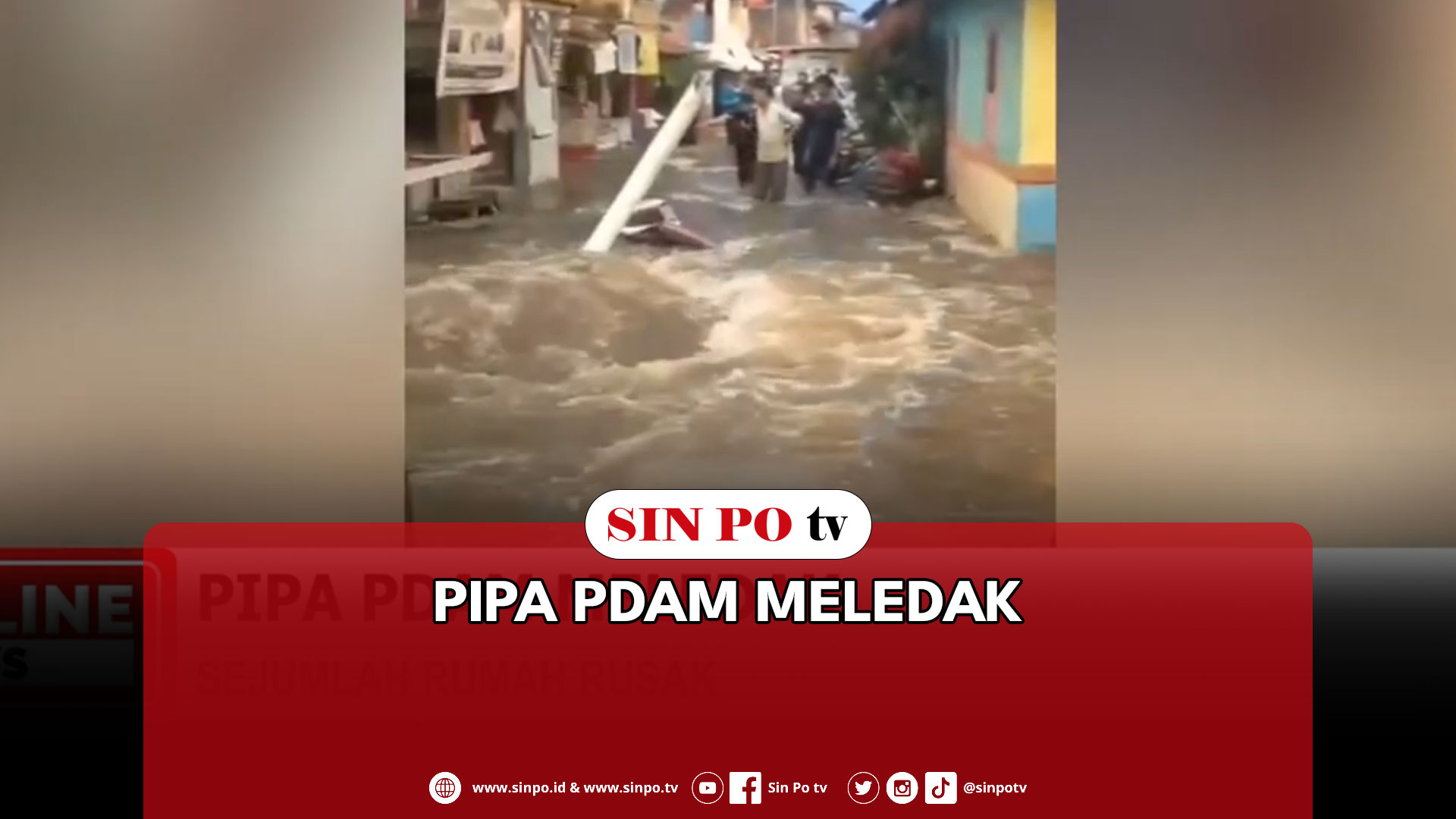 Pipa PDAM Meledak